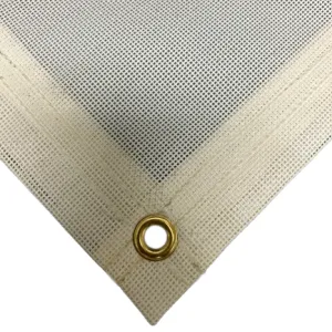 Vinyl Mesh Tarp - White - 30' x 30'