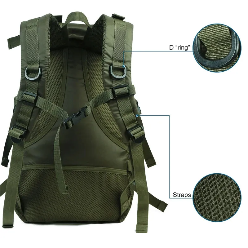 Waterproof Lightweight Hiking Backpack, Unisex Outdoor Daypack for Camping & Travel