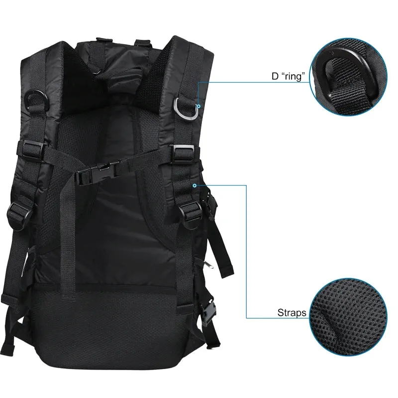 Waterproof Lightweight Hiking Backpack, Unisex Outdoor Daypack for Camping & Travel