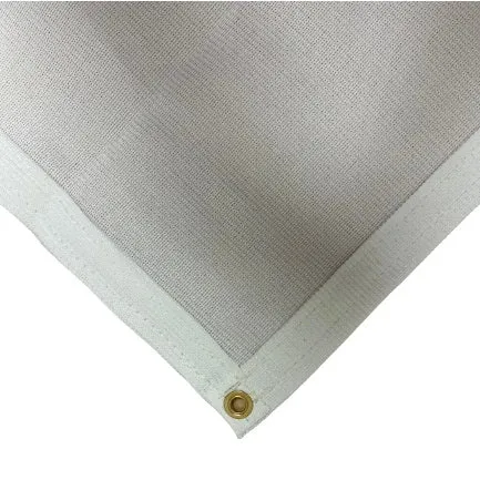 White 86% Super Shade Mesh Tarp 6' x 10'