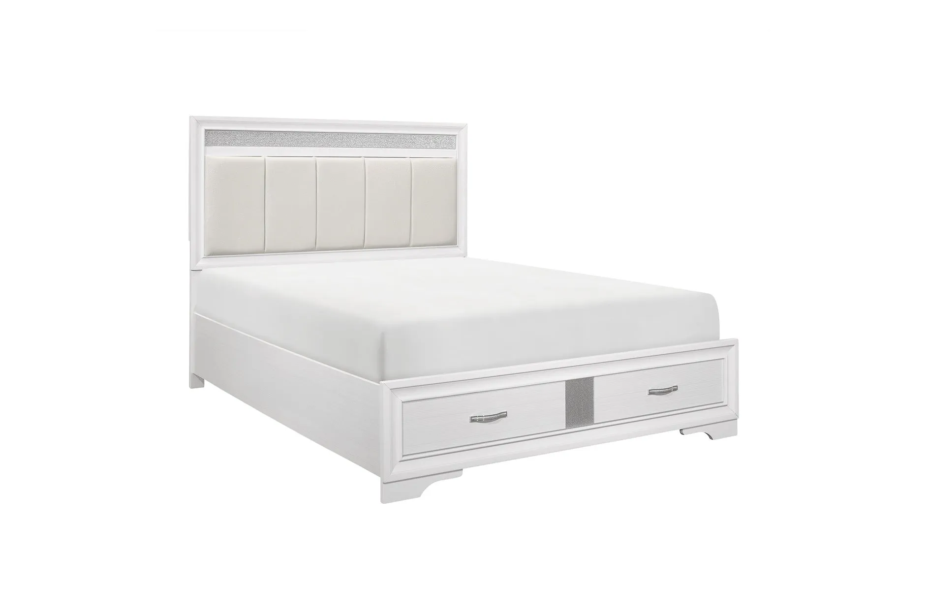 White Luster Bedroom Collection