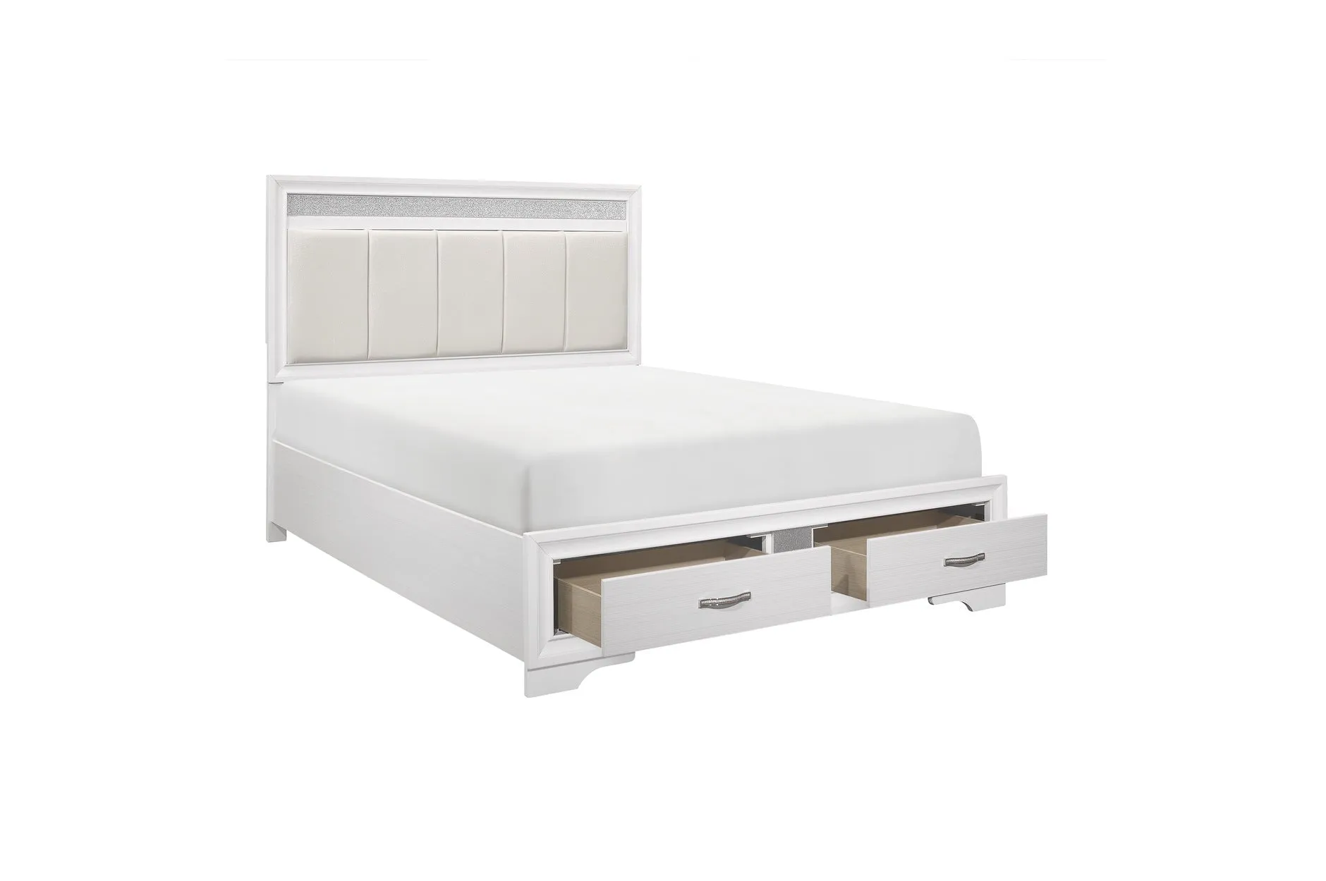 White Luster Bedroom Collection