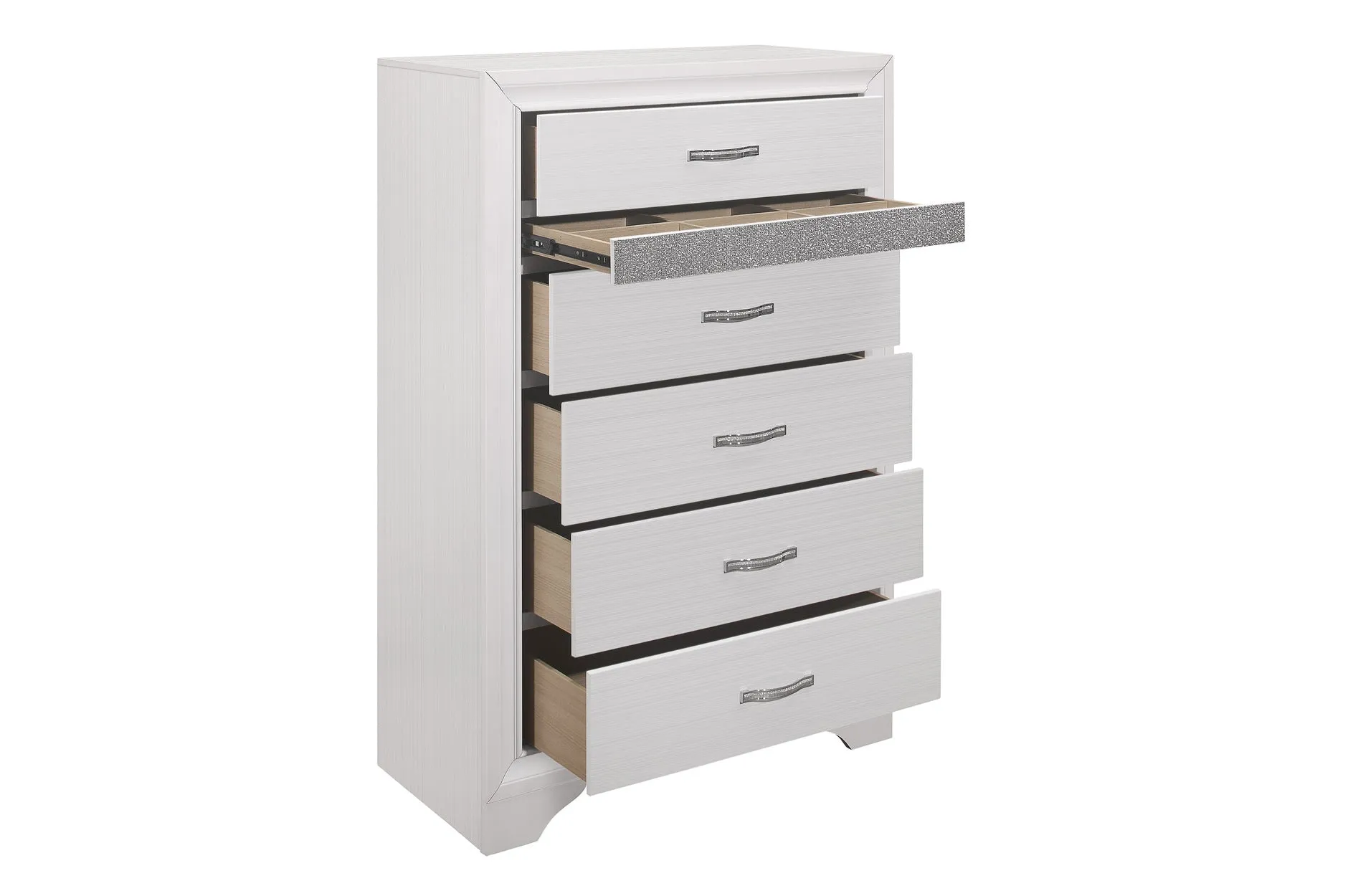 White Luster Bedroom Collection