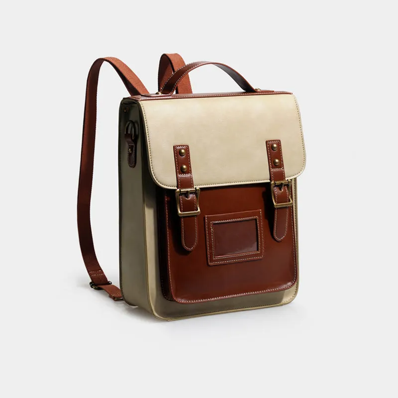 Womens Leather Backpack Purse Crossbody Laptop Messenger Bag Book Bags for Women