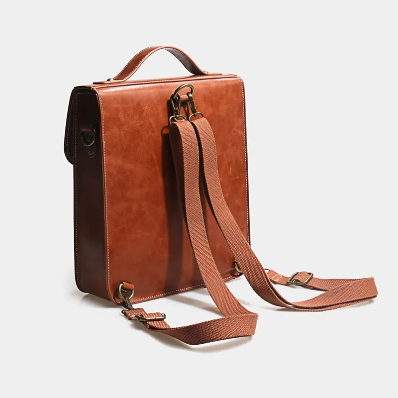 Womens Leather Backpack Purse Crossbody Laptop Messenger Bag Book Bags for Women