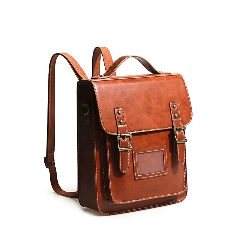 Womens Leather Backpack Purse Crossbody Laptop Messenger Bag Book Bags for Women