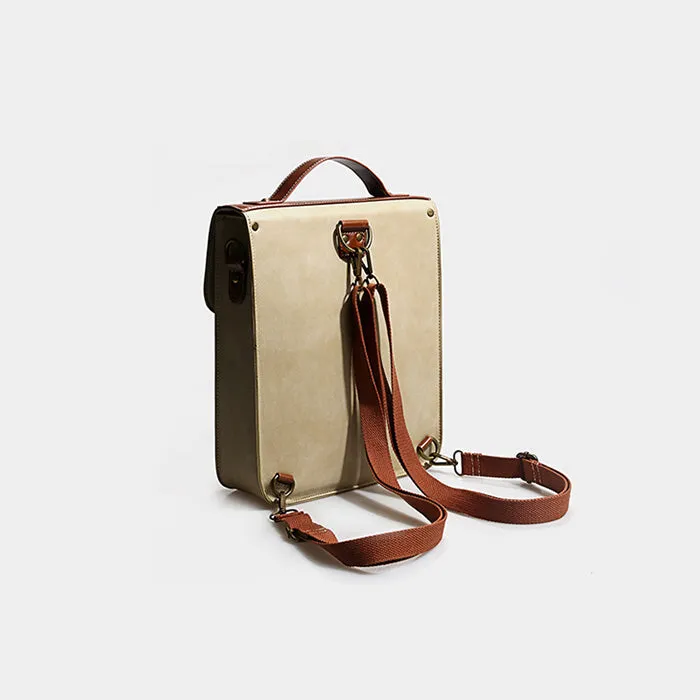 Womens Leather Backpack Purse Crossbody Laptop Messenger Bag Book Bags for Women