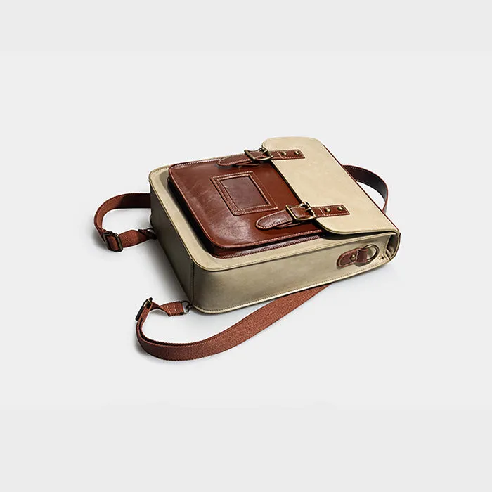Womens Leather Backpack Purse Crossbody Laptop Messenger Bag Book Bags for Women