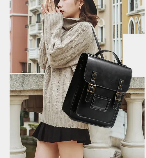 Womens Leather Backpack Purse Crossbody Laptop Messenger Bag Book Bags for Women