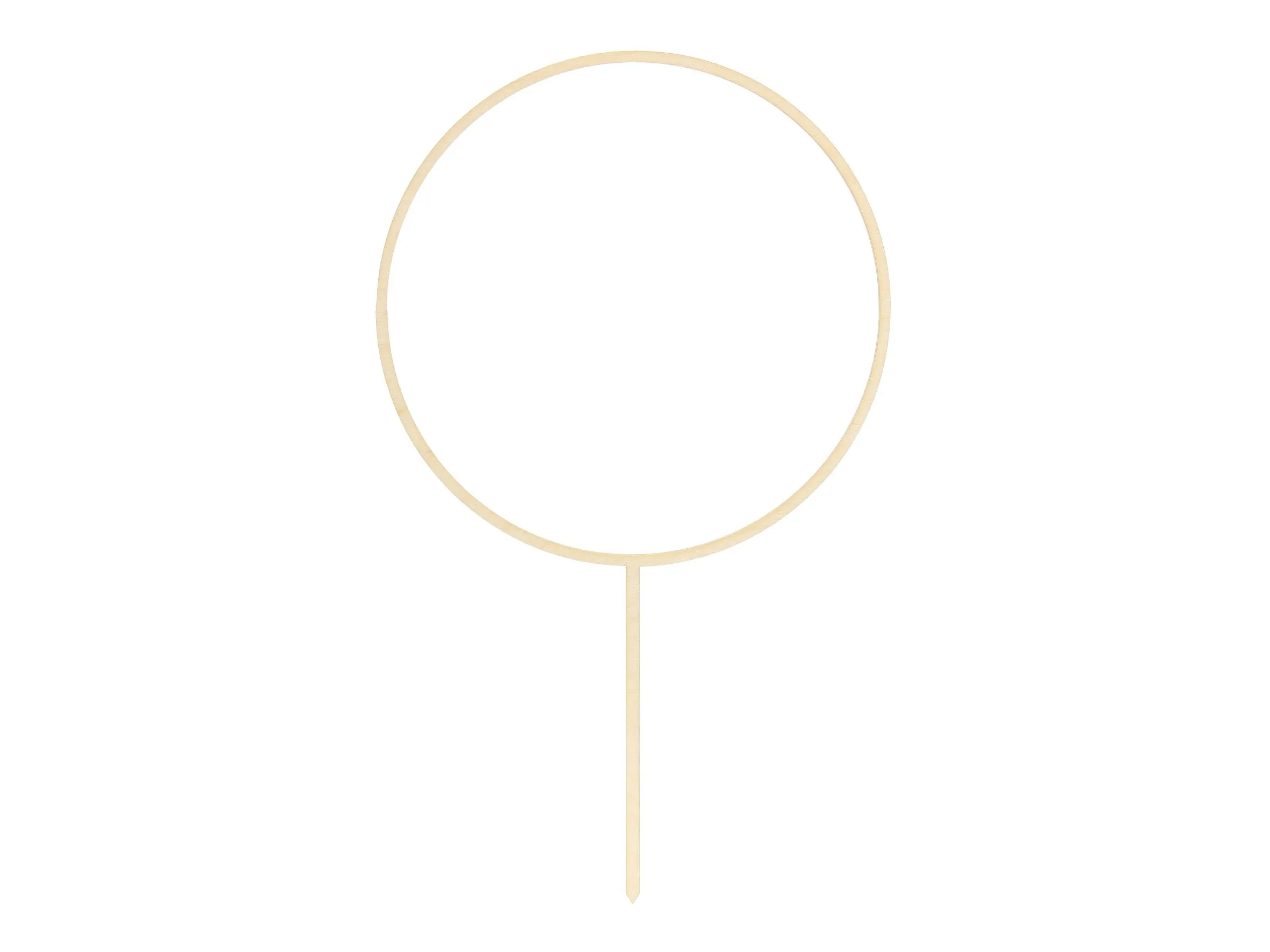 Wooden Circle Cake Topper