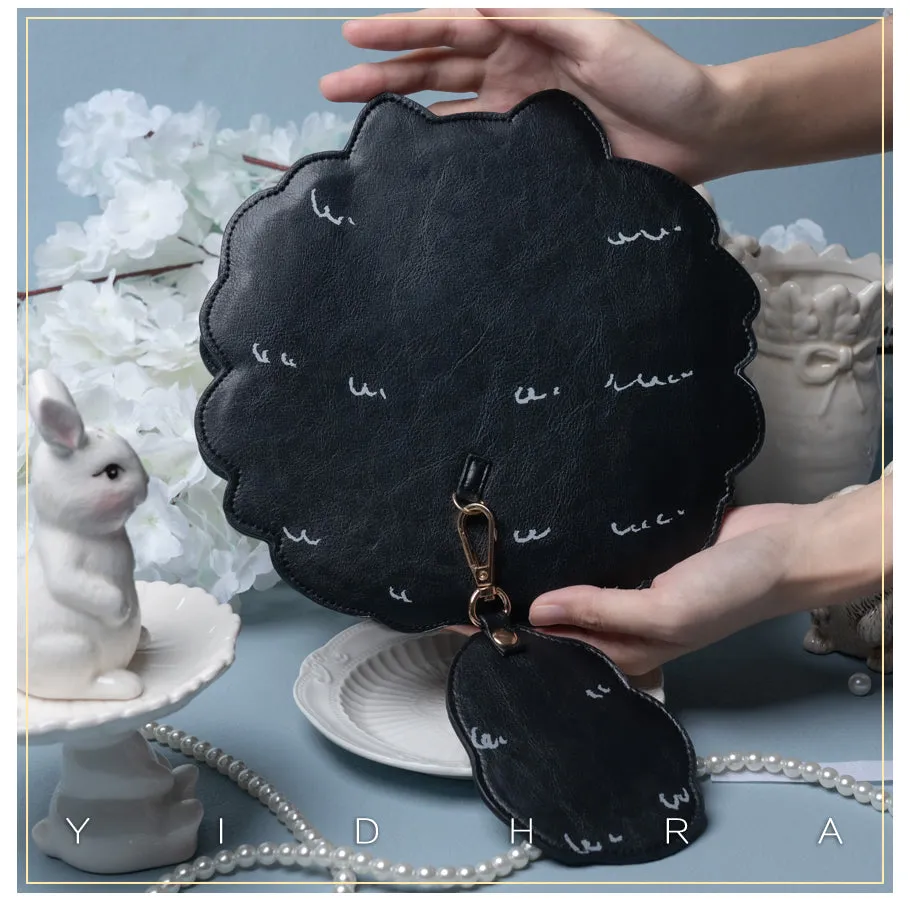 Yidhra~Printed Kawaii Cat Leather Shoulder Bag