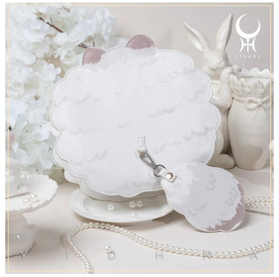 Yidhra~Printed Kawaii Cat Leather Shoulder Bag