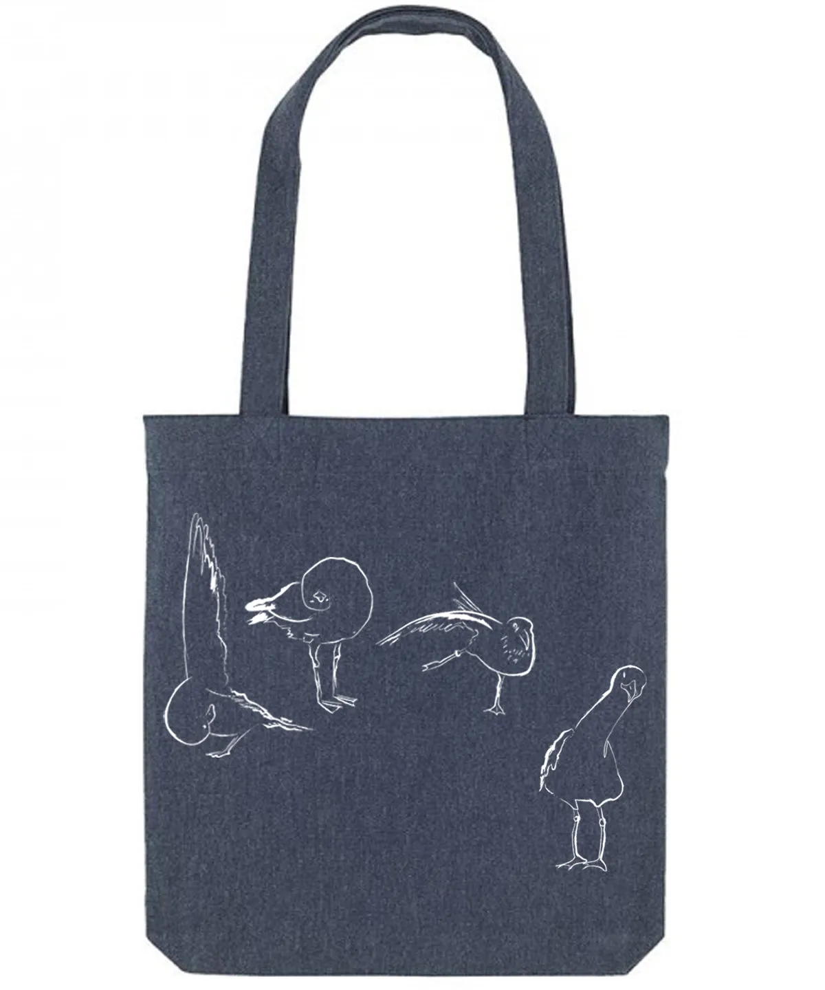 Yoga seagulls tote bag